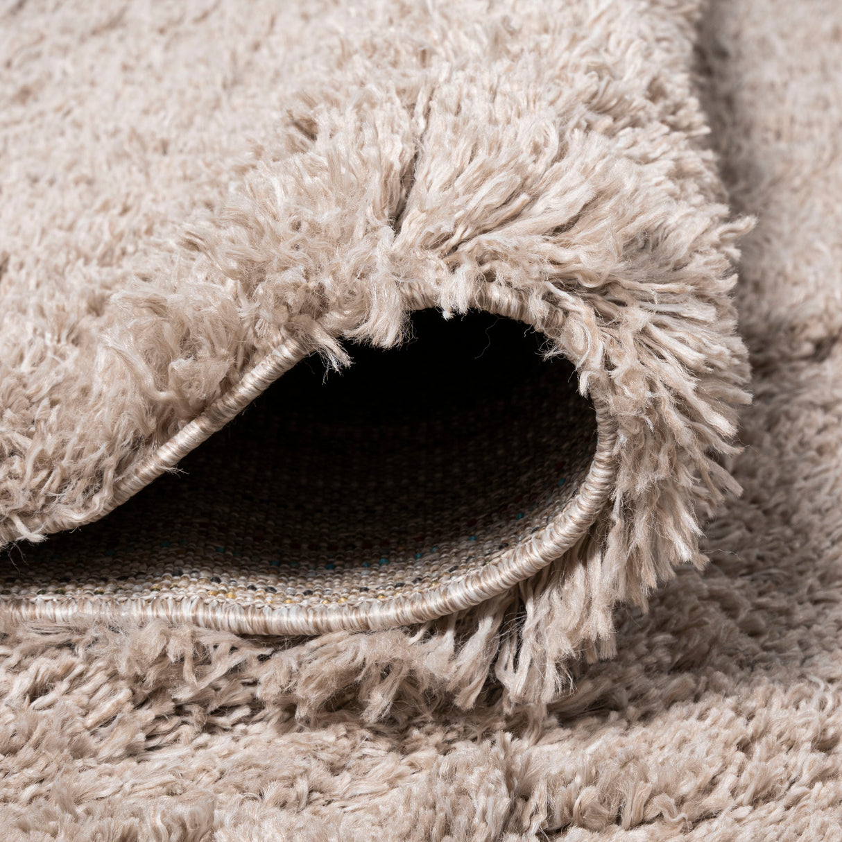 Groovy Solid Shag Runner Rug