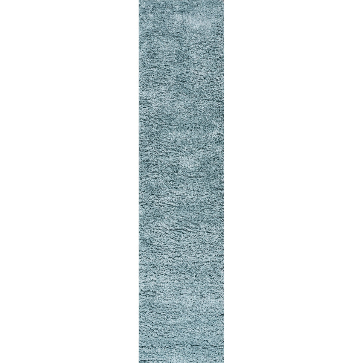 Groovy Solid Shag Runner Rug
