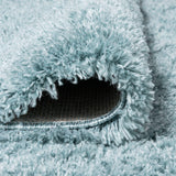 Groovy Solid Shag Runner Rug