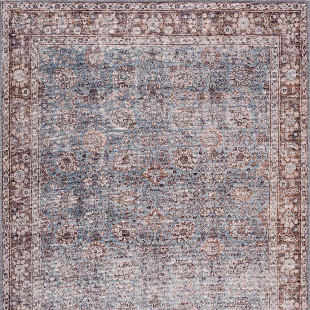 Dauis Blue Persian Style Washable Rug - Promo