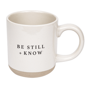 Be Still and Know 14 oz Stoneware Coffee Mug