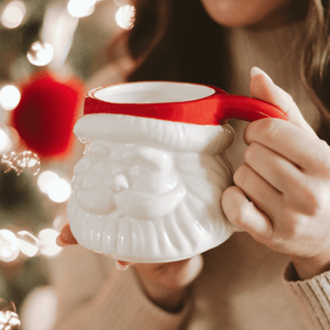 Red Hat Santa 19 oz Figural Coffee Mug