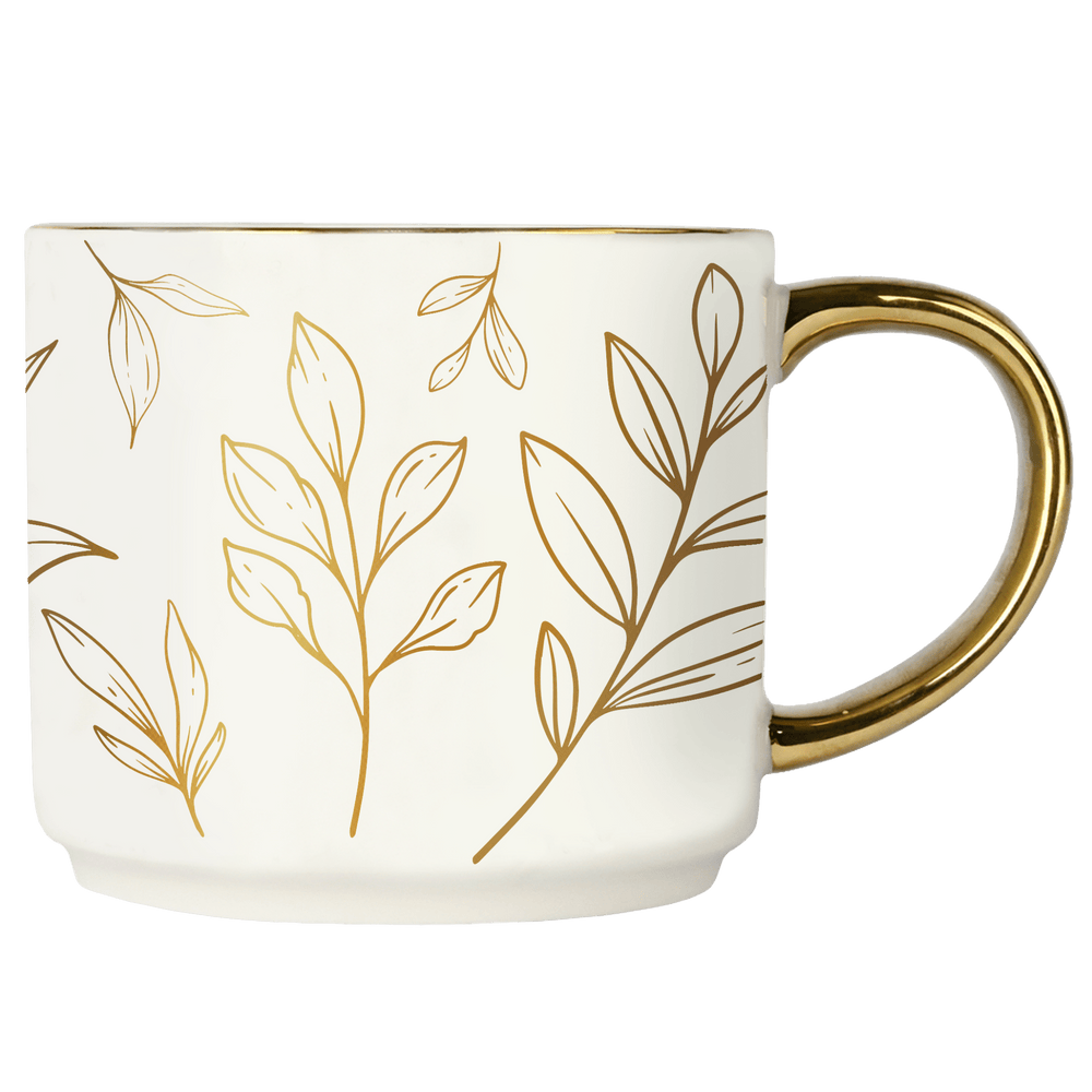 Gold-Leaves-14oz-Gold-Handle-Coffee-Mug-Mugs