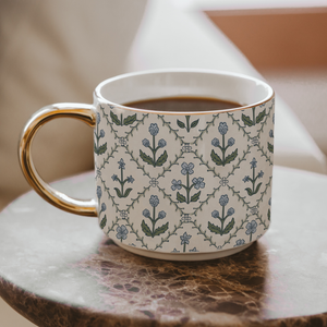 Floral Quilt 14oz. Coffee Mug