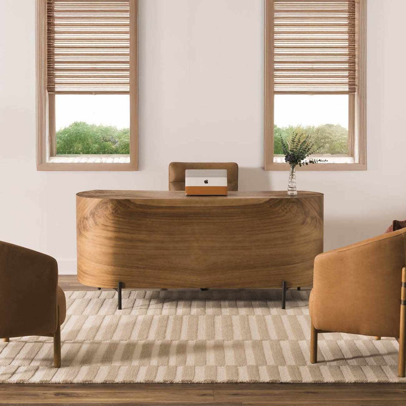 Idaho Broken-Striped Beige Area Rug