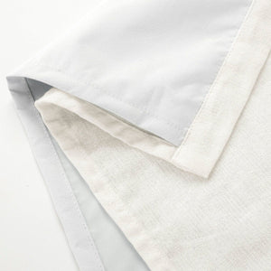 Linen Button Lined 100% Blackout Window Curtain Panel