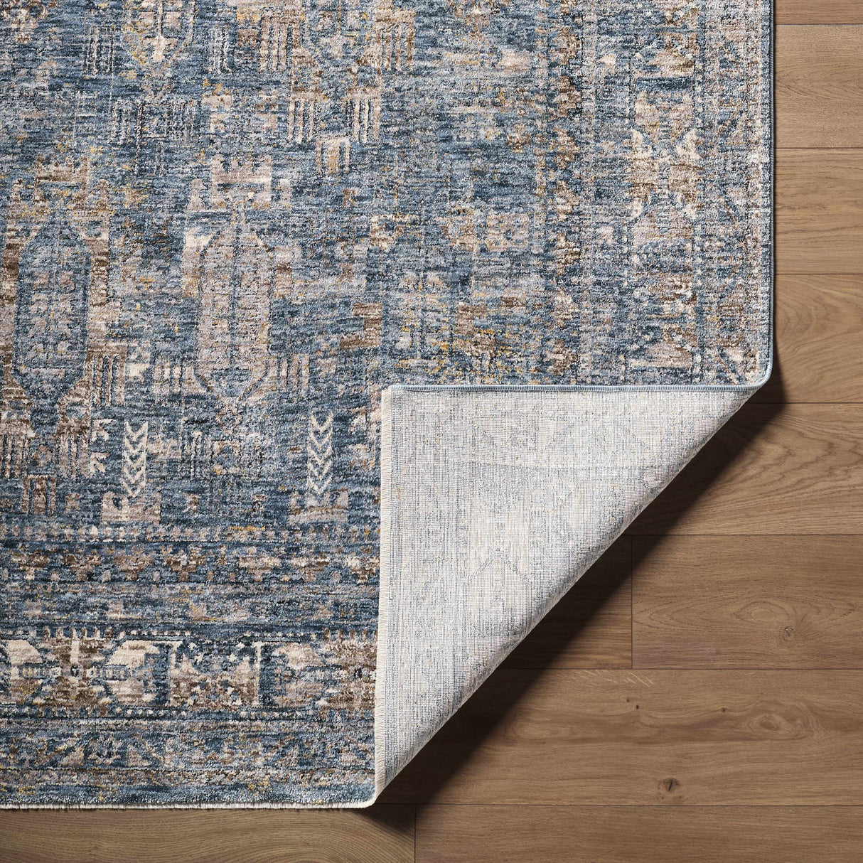 Mirabel Denim Blue Traditional Rug