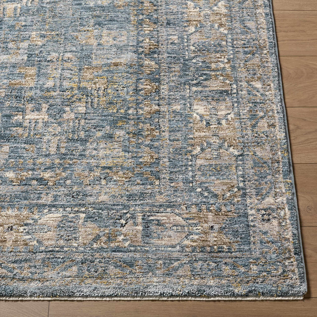 Mirabel Denim Blue Traditional Rug