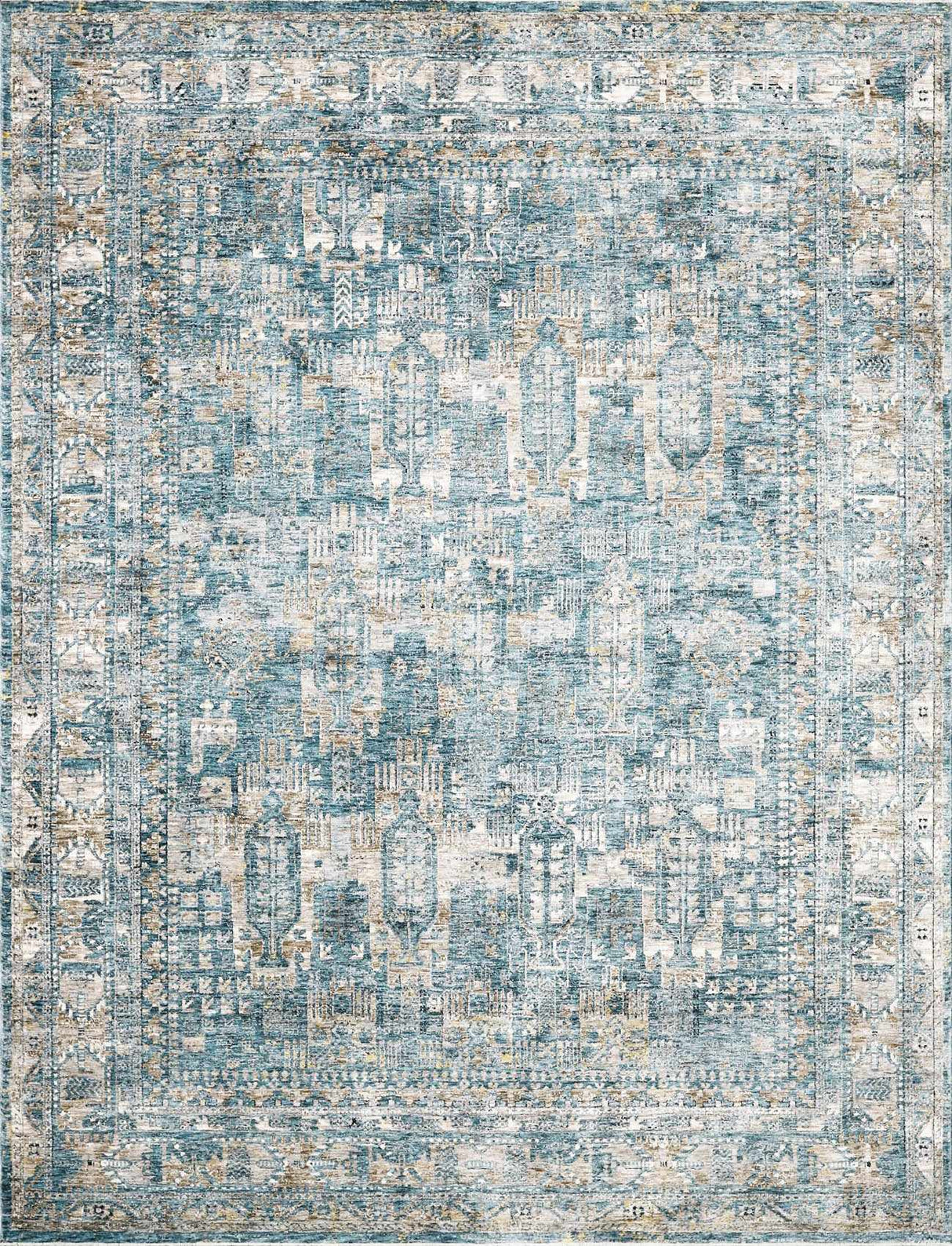 Mirabel Denim Blue Traditional Rug