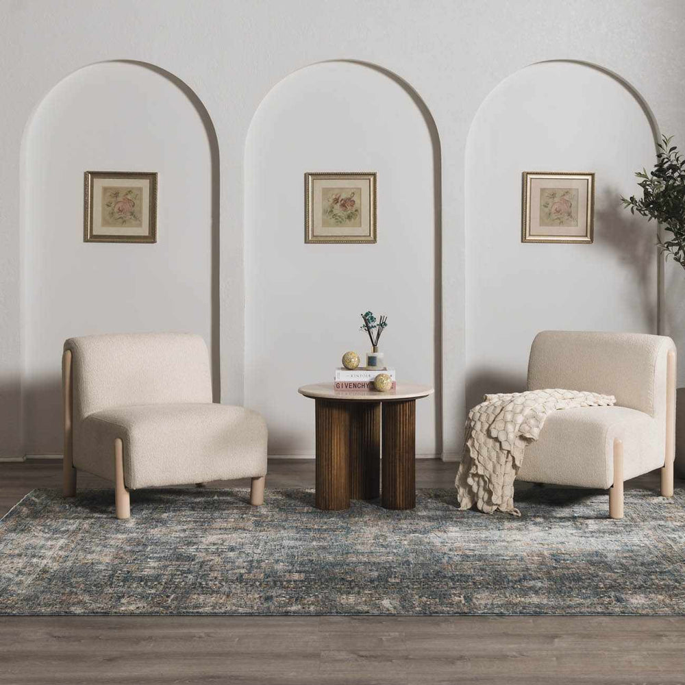 Mirabel Denim Blue Traditional Rug