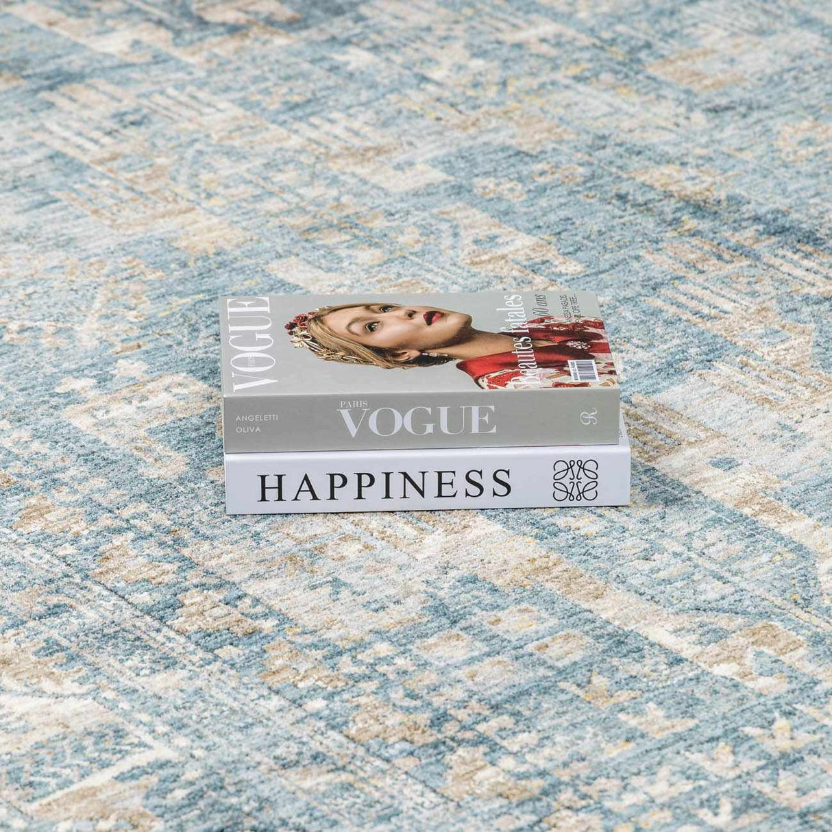 Mirabel Denim Blue Traditional Rug