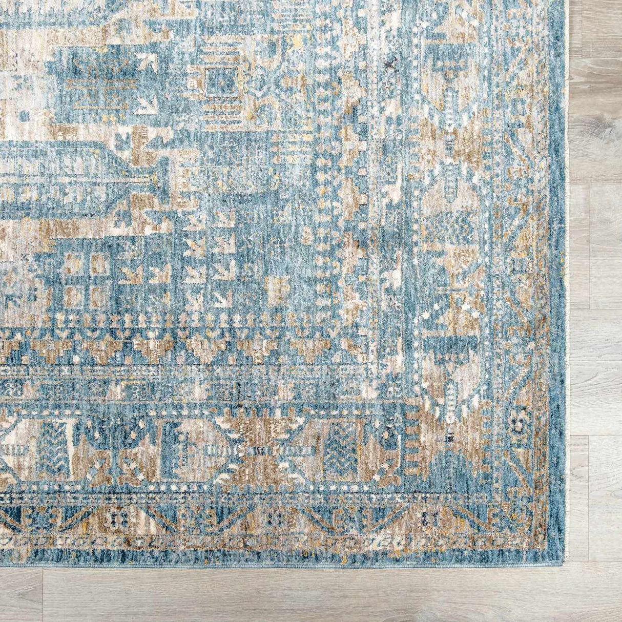 Mirabel Denim Blue Traditional Rug