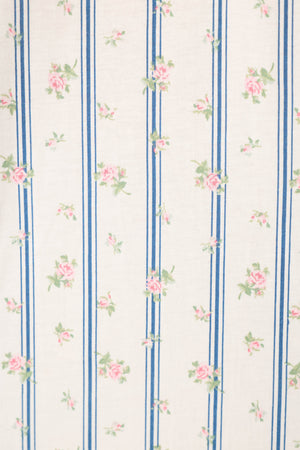 Cotton Jersey Stripes & Blooms Cropped PJ Set