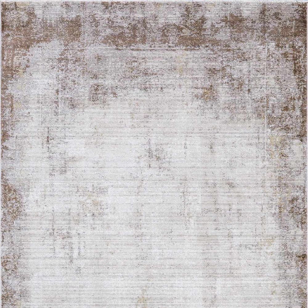 Galey Alix x Livabliss Abstract Modern Marble Cream/Dark Brown Myrtle Avenue IV Area Rug