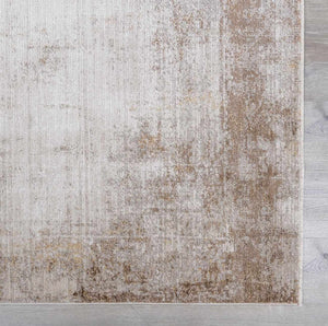 Galey Alix x Livabliss Abstract Modern Marble Cream/Dark Brown Myrtle Avenue IV Area Rug