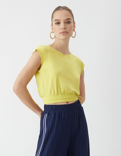 Drawstring Crop Top