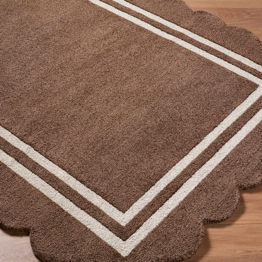 Chogan Chocolate Brown Area Rug