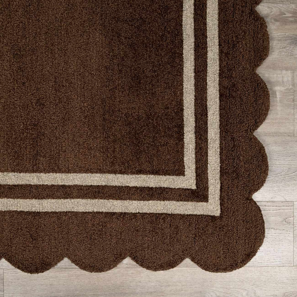 Chogan Chocolate Brown Area Rug