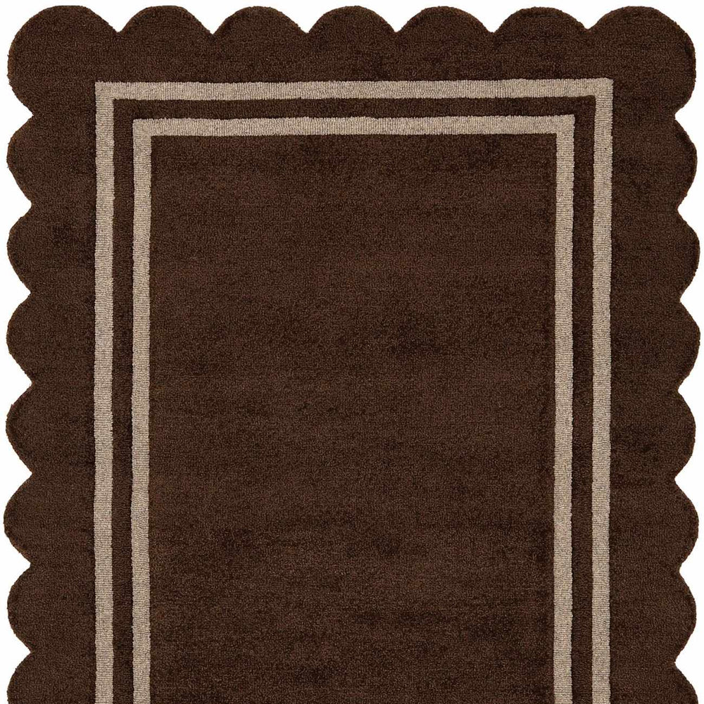 Chogan Chocolate Brown Area Rug