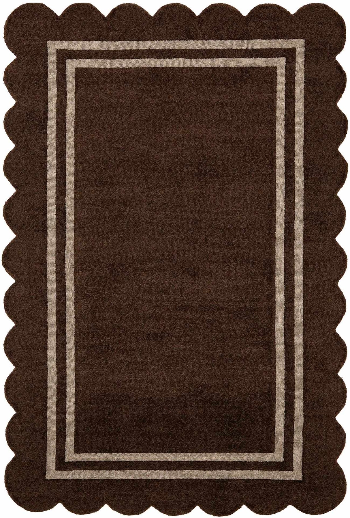 Chogan Chocolate Brown Area Rug