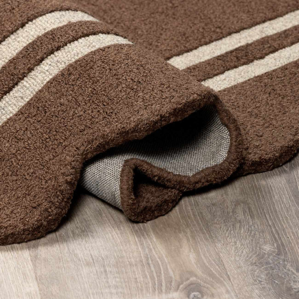 Chogan Chocolate Brown Area Rug
