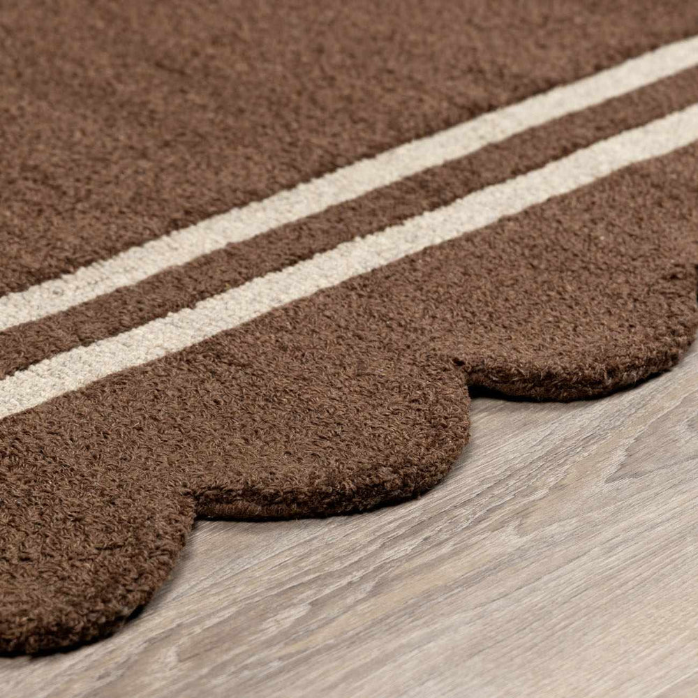 Chogan Chocolate Brown Area Rug