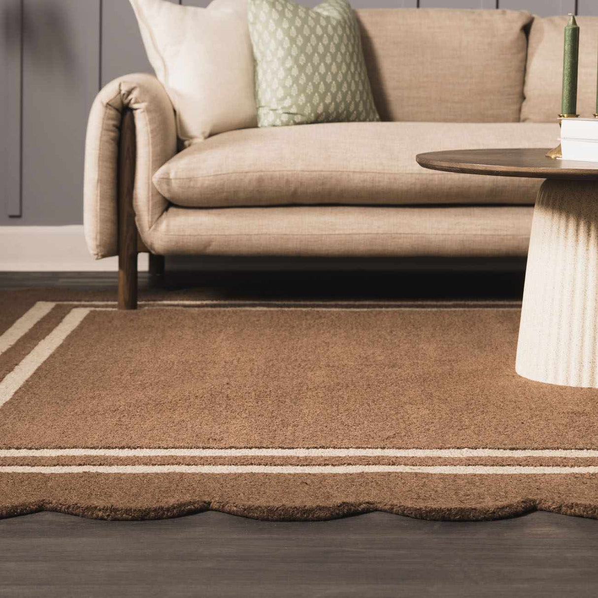 Chogan Chocolate Brown Area Rug