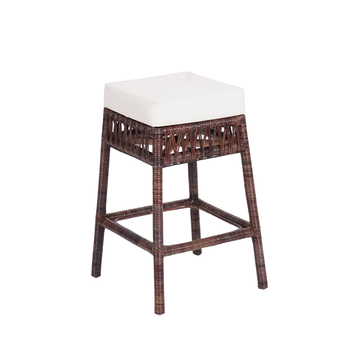 Bali Bohemian Basics Rattan Backless Counter Stool