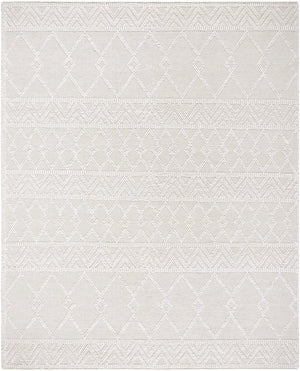 Caelum White Wool-Blend Rug