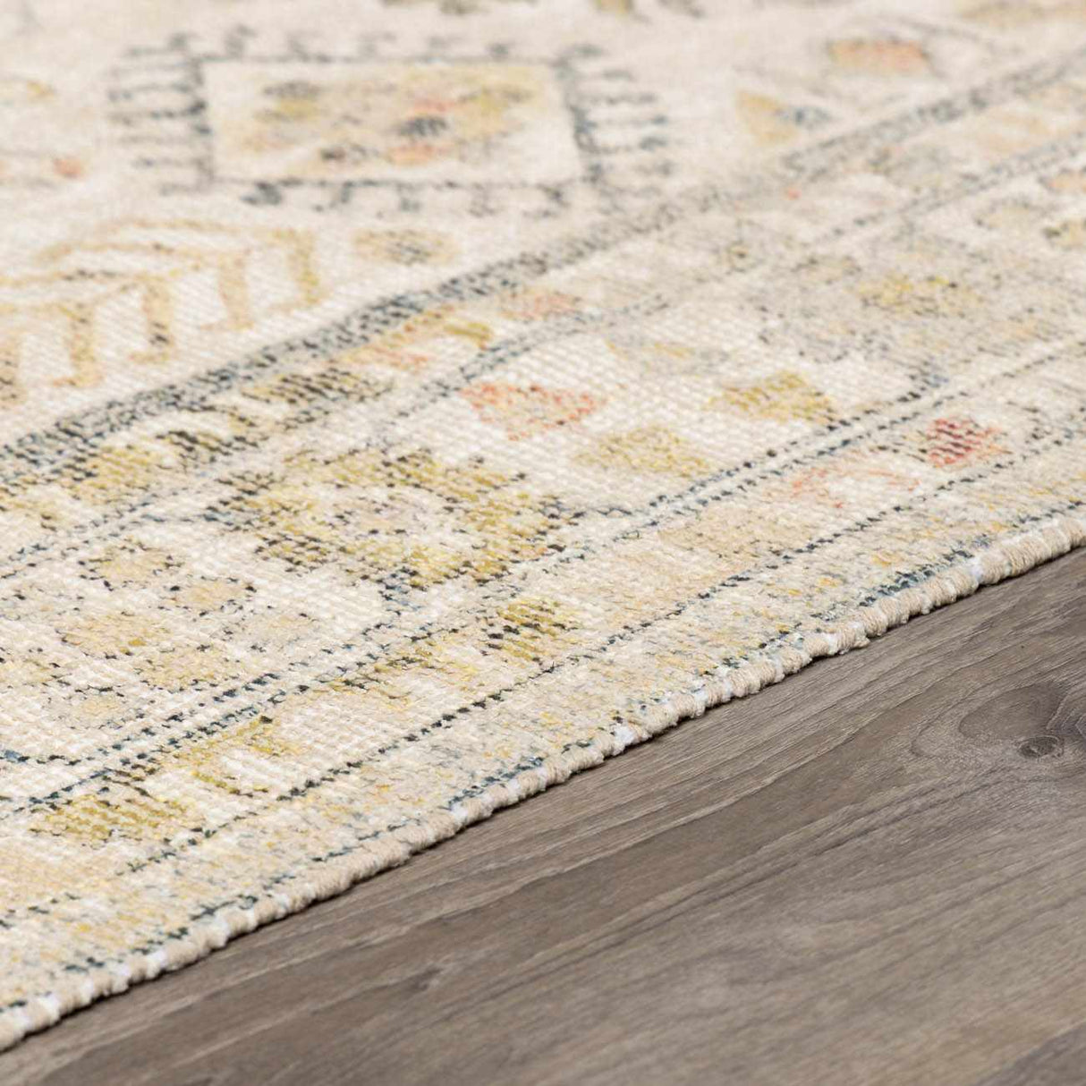 Chaela Ivory & Olive Area Rug