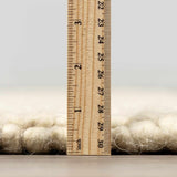 Clarke Beige Textured Wool Rug