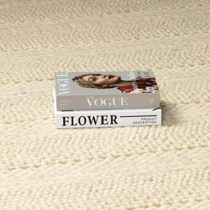 Clarke Beige Textured Wool Rug