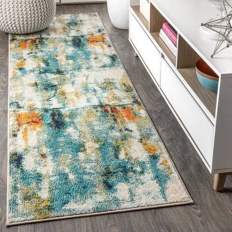 Contemporary-POP-Modern-Abstract-Waterfall-Runner-Rug-Runner-Rugs