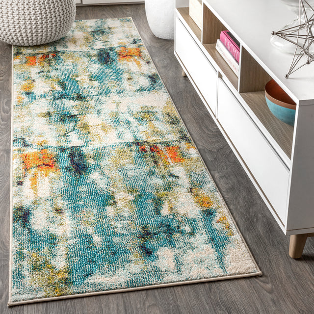 Contemporary-POP-Modern-Abstract-Waterfall-Runner-Rug-Runner-Rugs