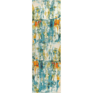 Contemporary POP Modern Abstract Waterfall Runner Rug