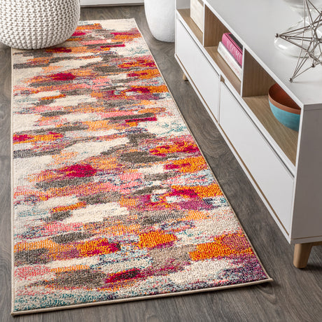 Contemporary-POP-Modern-Brushstroke-Runner-Rug-Runner-Rugs