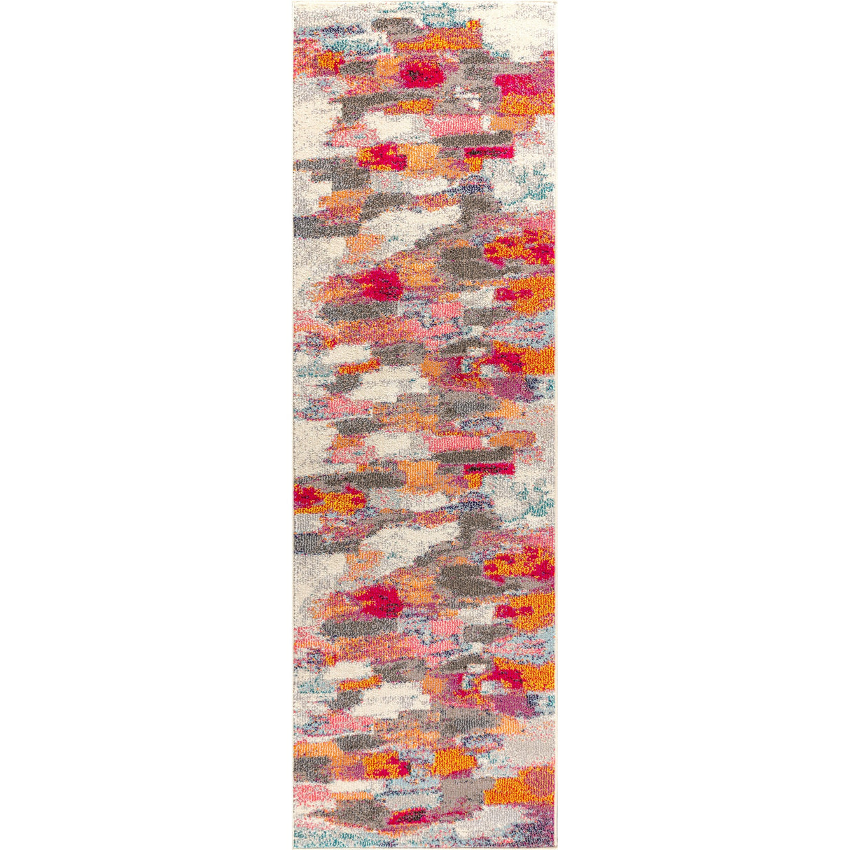 Contemporary POP Modern Brushstroke Runner Rug