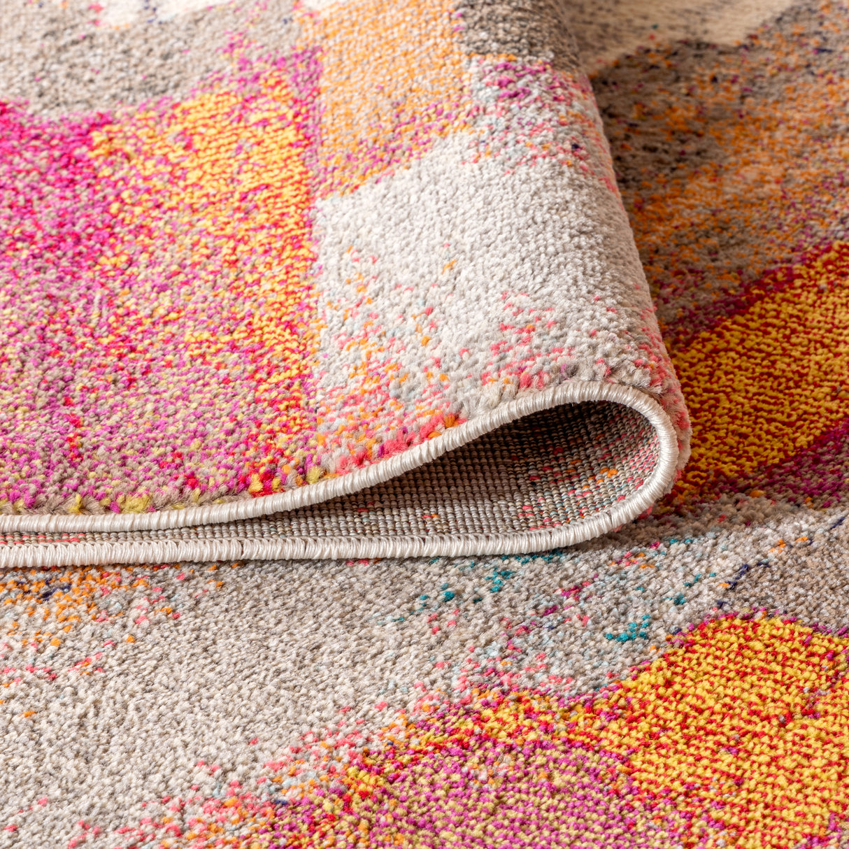 Contemporary POP Modern Brushstroke Runner Rug
