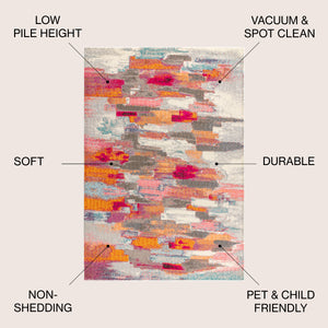 Contemporary POP Modern Brushstroke Area Rug