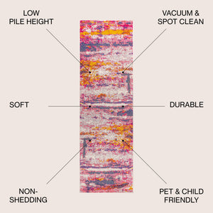 Contemporary POP Modern Abstract Runner Rug