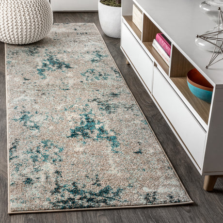 Contemporary-POP-Modern-Abstract-Vintage-Faded-Runner-Rug-Runner-Rugs
