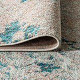 Contemporary POP Modern Abstract Vintage Faded Runner Rug