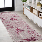 Contemporary POP Modern Abstract Vintage Faded Runner Rug