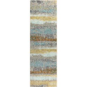 Contemporary POP Modern Abstract Vintage Runner Rug