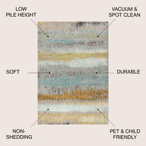 Contemporary POP Modern Abstract Vintage Runner Rug