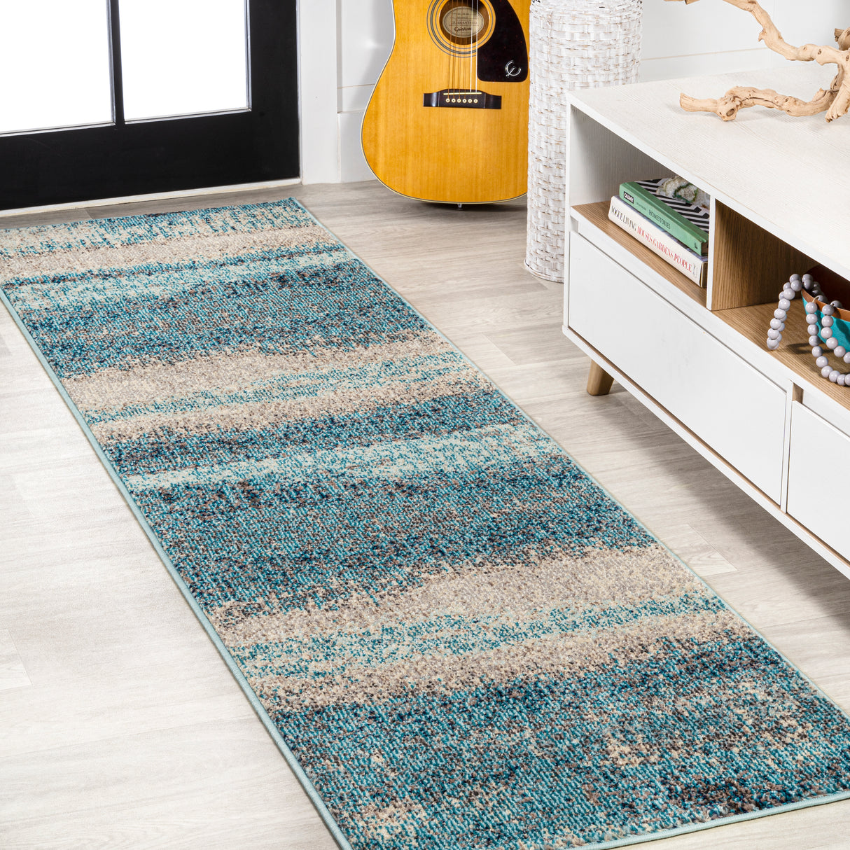 Contemporary POP Modern Abstract Vintage Runner Rug