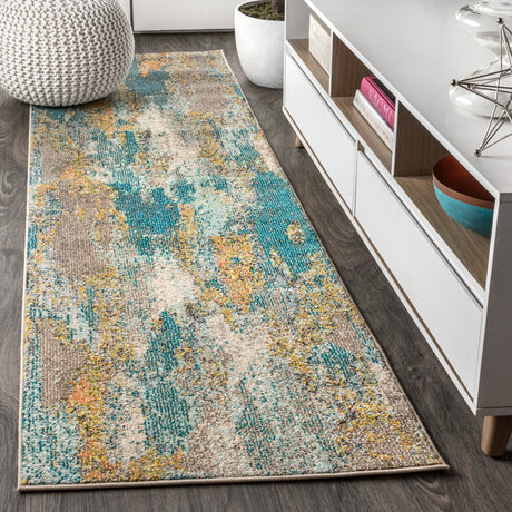 Contemporary-POP-Modern-Abstract-Vintage-Waterfall-Runner-Rug-Runner-Rugs