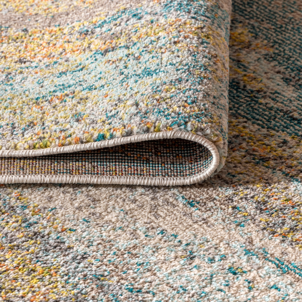 Contemporary POP Modern Abstract Vintage Waterfall Runner Rug