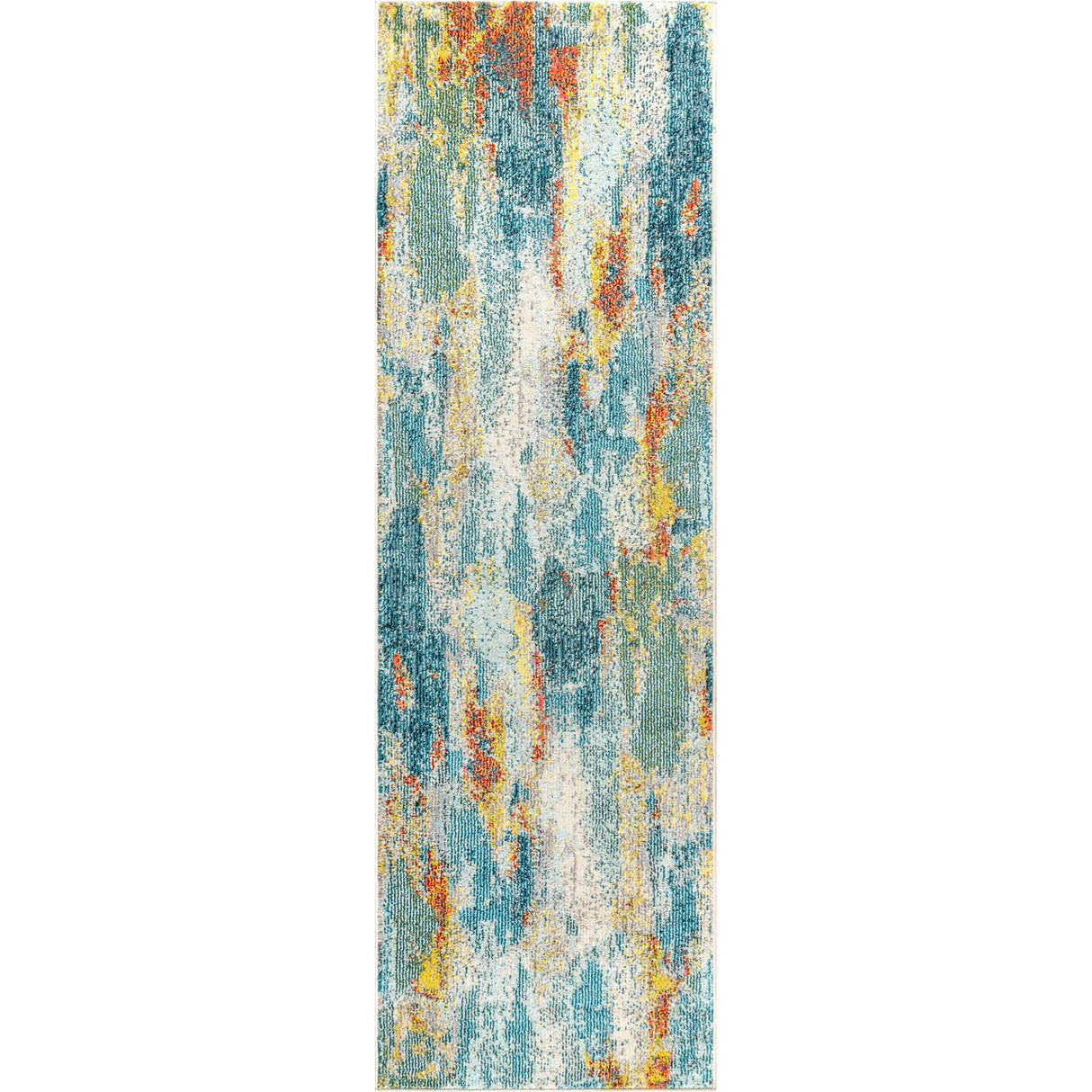Contemporary POP Modern Abstract Vintage Waterfall Runner Rug