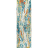 Contemporary POP Modern Abstract Vintage Waterfall Runner Rug
